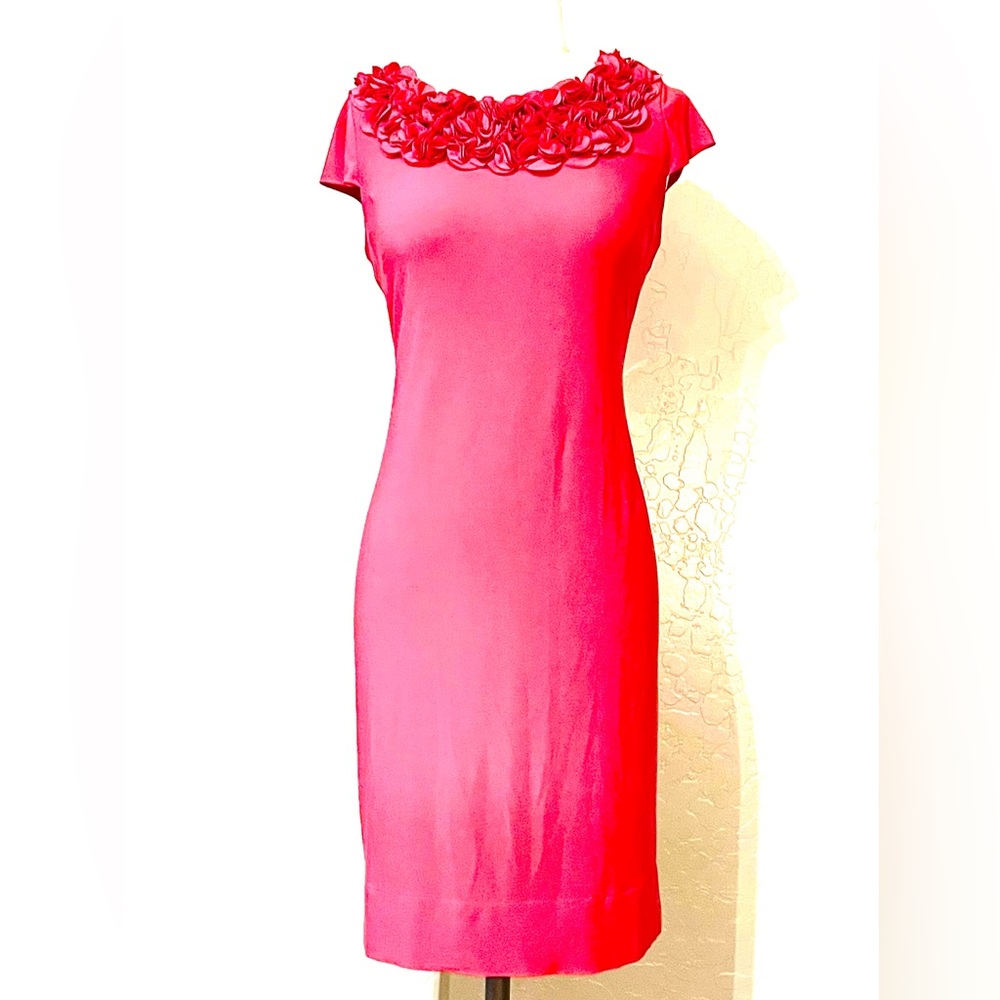Coral/ fuchsia summer dress by Taylor